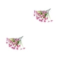 thumbnail image 3 of Bewildely 2X Flores artificiales de plástico para jardín Faux Violet Resistente a los rayos UV Plantas falsas Ramo de simulación resistente al Rosa 2Conjunto, 3 of 6