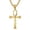 B-Elegance Yellow, variant on Cross Necklace for Men Titanium Steel Minimalist Black Cross Pendant Necklace for Men