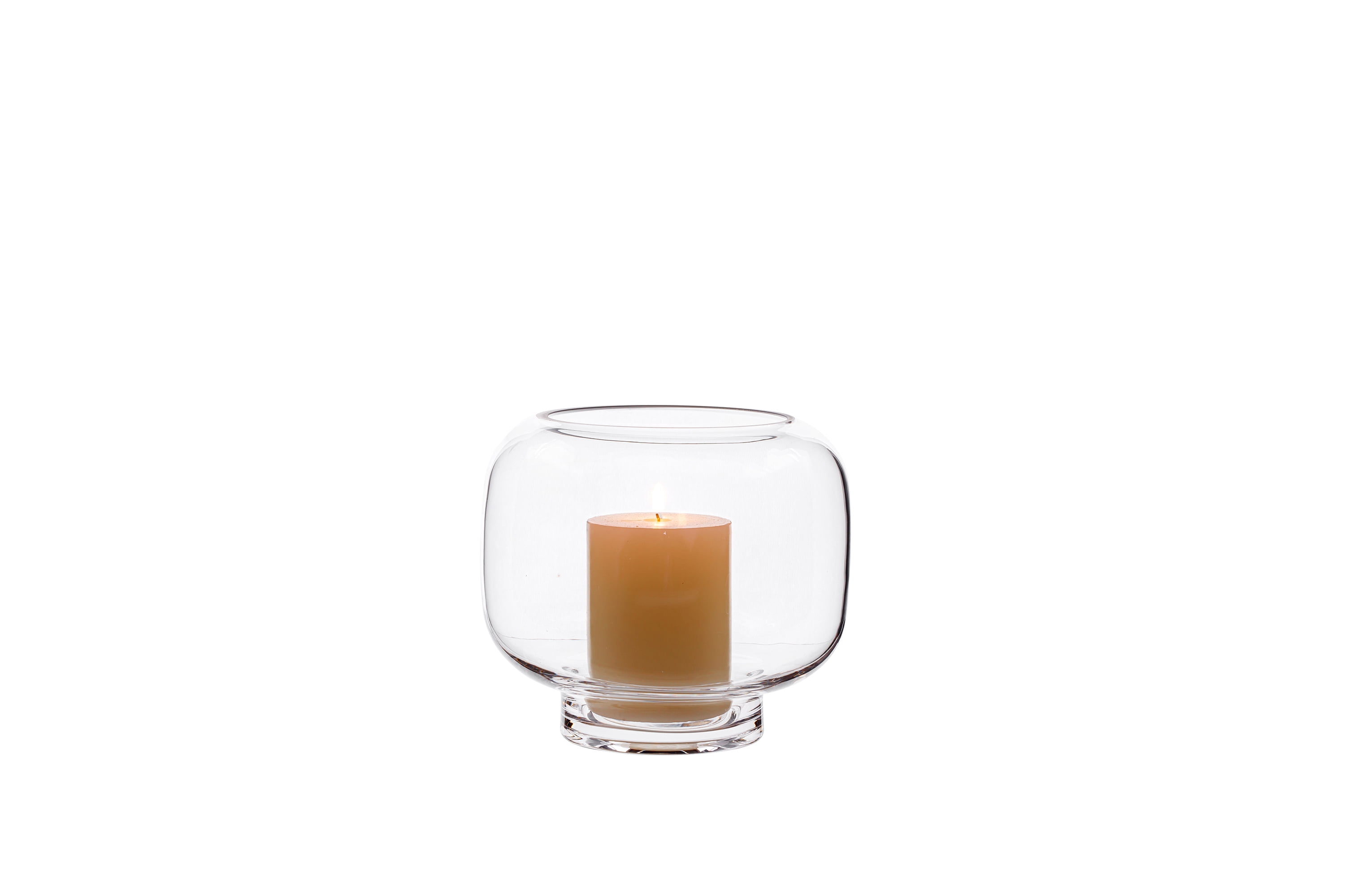 Mainstays 6.5" Clear Glass Hurricane Home Pillar Candle Holder Medium