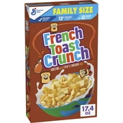 French Toast Crunch Sweetened Breakfast Cereal,17.4 OZ Family Size Cereal Box
