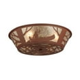 thumbnail image 2 of Meyda Tiffany 127250 22.5" W Canoe At Lake Flush Mount Ceiling Fixture - Silver, 2 of 4