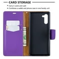 thumbnail image 3 of Galaxy Note 10 Plus Case, Note 10 Plus 5G Case,Allytech Slim PU Leahter Kickstand Detachable Wrist Strap Anti-Scratch Folio Cards Pocket Wallet Cases Covers for Samsung Galaxy Note 10 Plus, Violet, 3 of 6