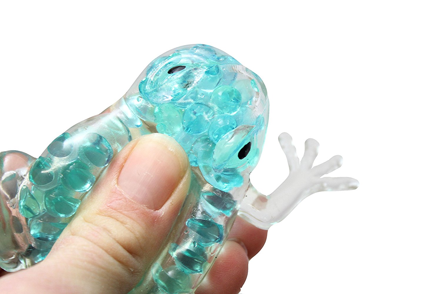 TEAL Frog Stress Ball - Small Cute Squishy Toy for UK