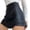 Black, variant on Womens Athletic Shorts Fashion High Waist Hip Skirt Plus Size Shorts for Women,Black,M