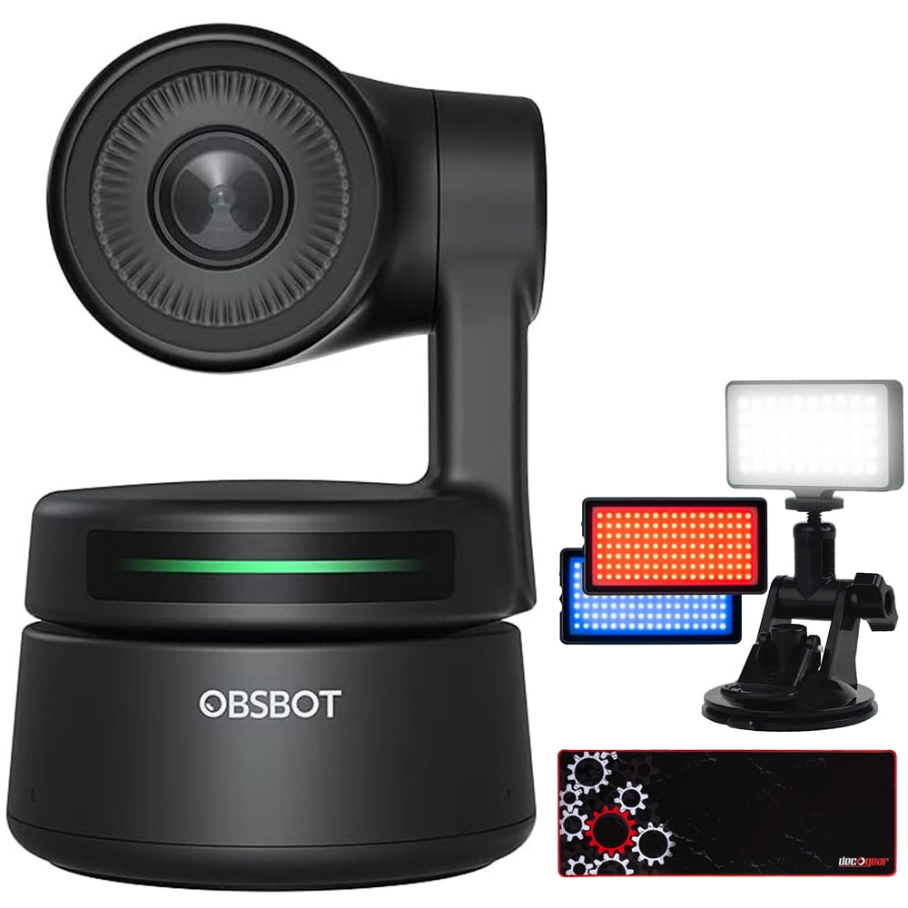 OBSBOT OWB2004CE Tiny AIPowered PTZ cam, 1080p HD Bundle with