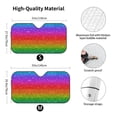 thumbnail image 3 of Disketp Windshield Sun Shade, Car Sun Shade For Front Window Rainbow Glitter Sunshades Sun Visor Protector Blocks Uv Rays Foldable, 3 of 9