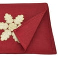 thumbnail image 2 of Fennco Styles Holiday Christmas Embroidered Snowflak 16 x 72 Inch Table Runner Red, 2 of 3