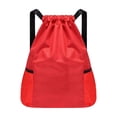 thumbnail image 2 of Weloille Sac à Dos Léger à Cordon 1 Pce, Résistant aux Déchirures Grande Capacité avec Sangle Ajustable, Sac de Rangement Portable à Multiples Poches, pour Gym Sports Plein Air Randonnée Garçon Fille Usage Quotidien, 2 of 6