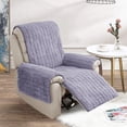 thumbnail image 6 of Aorsher Plush Recliner Slipcover, Artificial Wool Lazy Boy Chair Cover for Recliner Chairs and Furniture, Quilted Cover for Home, 6 of 16