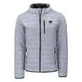 thumbnail image 2 of Men's-Cutter & Buck  Gray Arkansas Razorbacks Rainier Eco PrimaLoft Hooded Full-Zip Jacket, 2 of 3