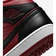 thumbnail image 5 of Ni - ke Air Jordan 1 Mid Shoes Gym Red Black White 554724-660 Men's Size 10 New, 5 of 5