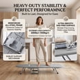 thumbnail image 3 of EZBY Tabletop Ironing Board with Foldable Iron Holder & Wall Mount Hook,Portable Folding Iron Board for Small Spaces, Carbon Steel Mesh with Heat Resistant Cover, Gray, 3 of 9