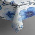 thumbnail image 3 of Pioneer Flower Floral Print Pattern Rectangle Tablecloth 60"x84",Waterproof Polyester Rectangle Table Cloth, Wipeable Spillproof Polyester Tablecloth for Dining, Camping, Indoor and Outdoor, 3 of 5