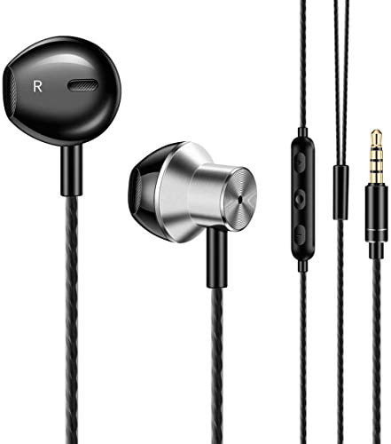 Earphones, JKSWT Wired Headphones with Microphone and Volume  Control,Powerful Bass Sound,in-Ear Headphones Compatible with Most 3.5mm  Devices - Walmart.com