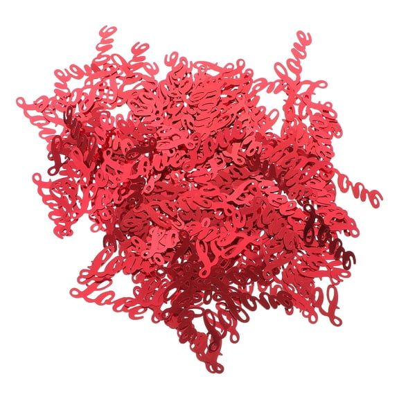 LOLIPPYY Red Valentine's Day Party Confetti Love Sequin Decoration for Weddings and Home Decor 3 Packs