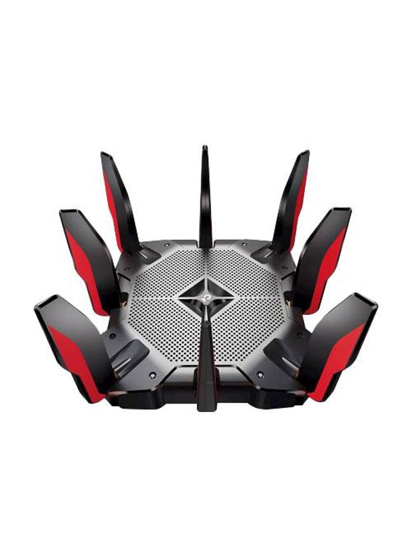 TP-Link - Archer AC5400 Tri-Band Wi-Fi 5 Gaming Router - Black/Red