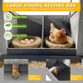 thumbnail image 3 of Aukfa Chicken Coop Wooden Chicken Cage with Free-Range Door, Nesting Box&Weatherproof for Outdoor Farm, Backyard, 3 of 9