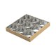 thumbnail image 1 of Platos para servir Macarena juego de platos con bandeja de Madera 9 rejillas de plata, 1 of 8