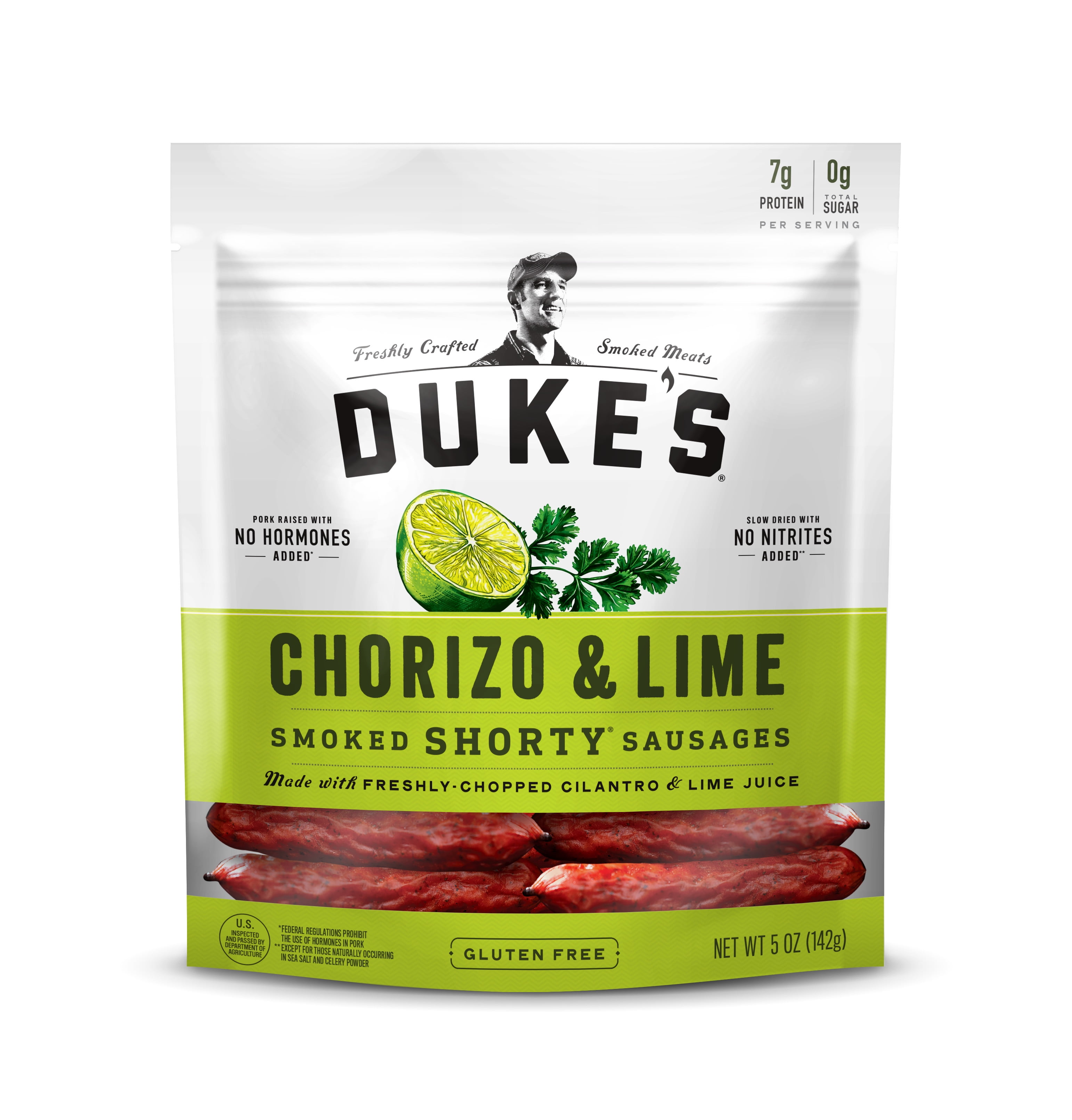 Dukes Chorizo & Lime Smoked Shorty Sausages 5 oz.