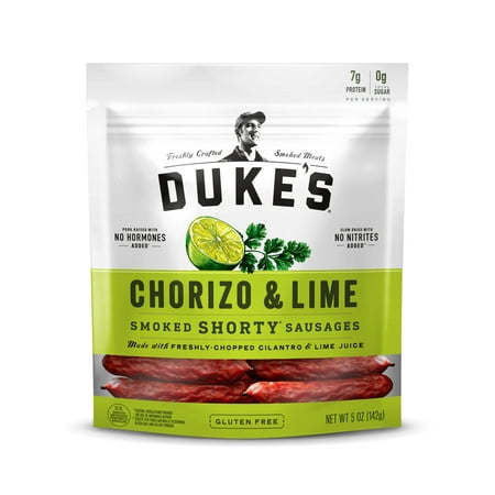 Dukes Chorizo & Lime Smoked Shorty Sausages 5 oz. (Best Way To Smoke Sausage)