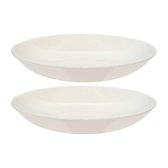 Gourmet dia.10" h:2" 44 oz. Round Warm White Porcelain Bowl (Set of 4)