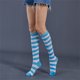 thumbnail image 2 of Qarigey Rayas Muslo Calcetines altos Estilo simple Juegos deportivos Calentadores Día de San Valentín Mujeres Accesorios para el diario Fiesta de Type3 Qarigey AP008903-34, 2 of 3