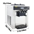 thumbnail image 5 of VEVOR Commercial Ice Cream Machine 5.3 to 7.4Gal per Hour Soft Serve with LED Display Auto Clean 3 Flavors Perfect for Restaurants Snack Bar, 2200W, Sliver, 5 of 10