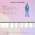 thumbnail image 7 of Choomomo Men's Astronaut Alien Space Suit Metallic Shiny Mock Neck Long Sleeve Jumpsuits Outfits Blue L, 7 of 7