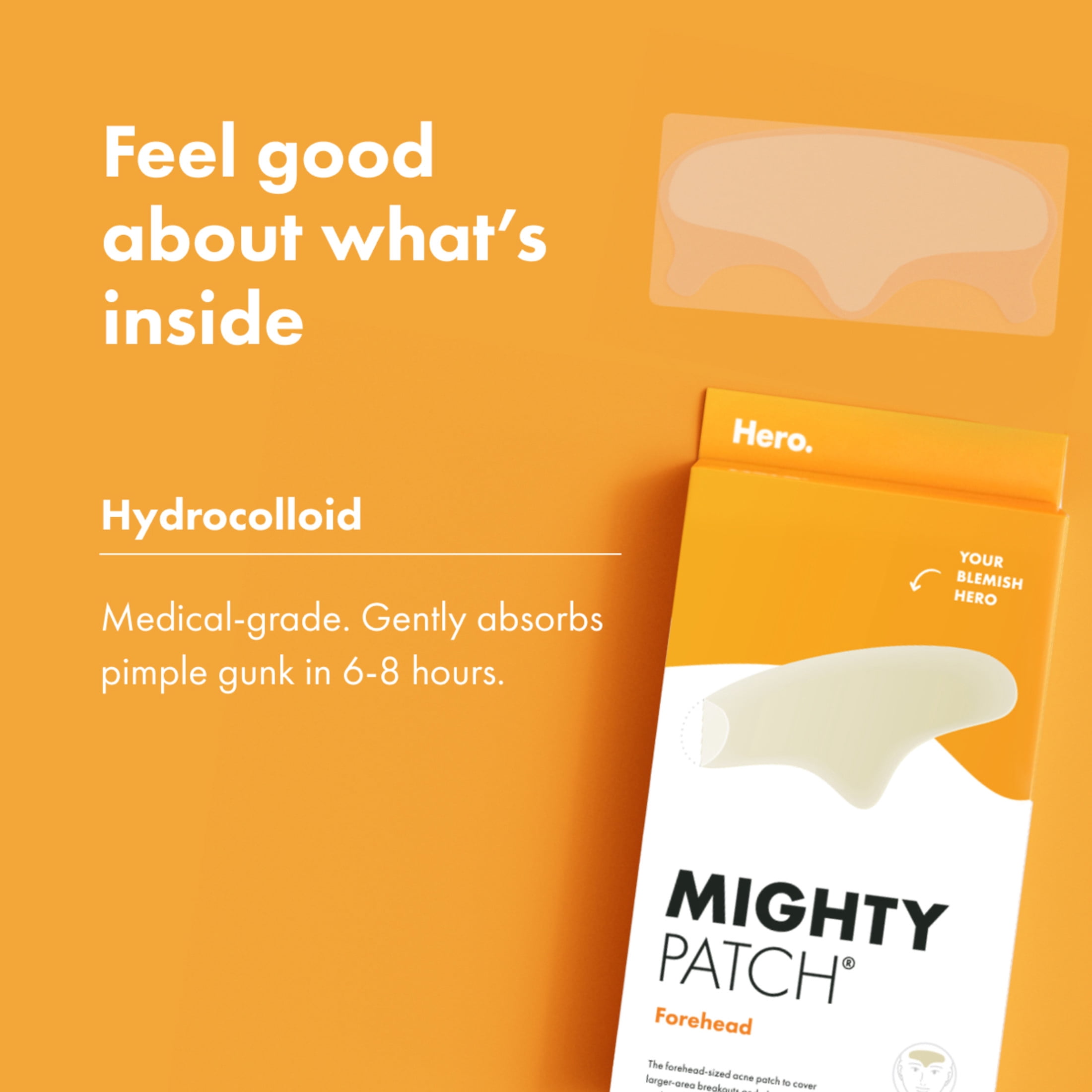 (2 pack) Hero Cosmetics Mighty Patch Forehead, 5ct