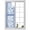 Blue, variant on Black Flowers Window Privacy Film, Floral Geometric Classic Traditional Border Frosted Glass Window Clings Static Cling UV Heat Blocking Reusable Door Sticker for Bathroom 19.6 x 39.3 Inch