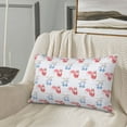 thumbnail image 5 of Pofeuu Red Squirrel And Blue Rabbit Print Polyester Microfiber Plush Pillowcases, Super Soft and Cozy Pillow Case Covers with Envelop Closure（Pillow core not included）-20"x30", 5 of 6