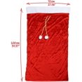 thumbnail image 4 of Gran bolsa de regalo de Navidad de terciopelo rojo, decoración navideña., 4 of 5