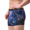 thumbnail image 2 of Pofeuu Enchanted Forest Stag Gathering Print Men’s Boxer Briefs, Moisture-Wicking Underwear, Regular,Trunk-X-Large, 2 of 5