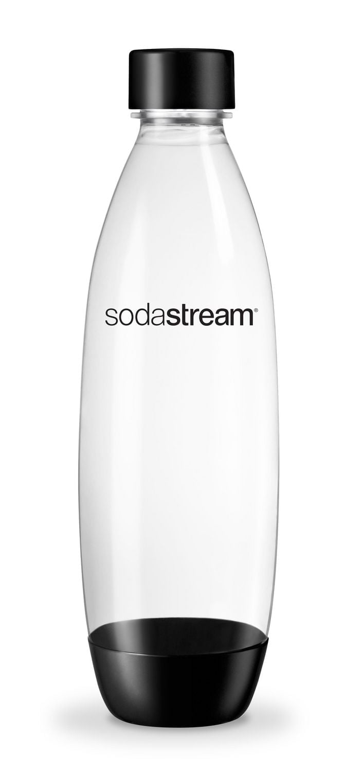 SodaStream 1L Fuse Carbonating Bottle Black, 3PK