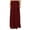 Maroon, variant on Bimba Women's Tulip Style Georgette Maxi Skirt, White