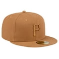 thumbnail image 3 of Men's New Era Brown Pittsburgh Pirates Color Pack 59FIFTY Fitted Hat, 3 of 5