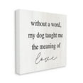 thumbnail image 2 of Stupell Industries Meaning Of Love Dog Pet Phrase Inspirational Painting Gallery Wrapped Canvas Print Wall Art, 2 of 5