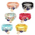thumbnail image 5 of 6 sets Pulseras de ojos Pulseras con cuentas Mujeres Pulsera Chains Bohemian Pulseras, 5 of 5