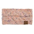 thumbnail image 1 of Diadema de punto de lana con puntos de colores abigarrados de estilo europeo y americano, diadema con forma de C, sombrero de copa vacío para otoño e invierno, accesorios para el cabello con giro, 1 of 6