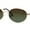 Gold - Brown Green, variant on Oval Round Hipster Retro Metal Rim Luxury Pimp Sunglasses Silver - Navy