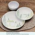 thumbnail image 4 of Pfaltzgraff Tranquil Trails 12 Piece Stoneware Dinnerware Set White, 4 of 11