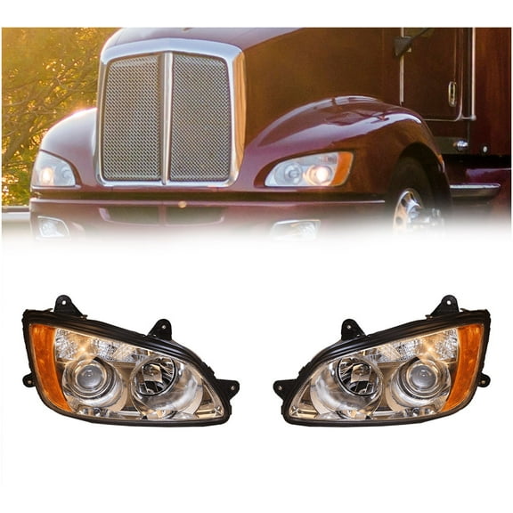 Driver & Passenger Side Headlamps for Kenworth T170, T270, T370 & T660 – Replace OEM P54-1059-100, P54-1059-100R