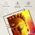 thumbnail image 6 of Elephant Stock Stunning Buddha Wall Art - Vertical Multi Panel Canvas - Living Room Wall Decor - Religion And Spirituality Multi Panel - Brown And Yellow Decor - 36" x 57", 6 of 8