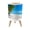 Color 2, variant on Small Trash Can with Lid Serene Beach Sunset Seagulls Gentle Waves Coastal Tropical 1.8 Gallon Dog Proof Trash Can Round Garbage Can Waste Bin Wastebasket for Bathroom Bedroom Living Room