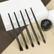 thumbnail image 4 of Pincel delineador de ojos de cabeza plana ultrafina negra, con punta oblicua fina, herramienta de maquillaje de belleza, juego de pinceles delineadores de ojos con cuchillas, 4 of 4