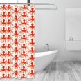 thumbnail image 2 of Shower Curtain, Octopuses1 Waterproof Fabric Plastic Shower Curtain, Drying Fast Bathroom Curtain with 9 Buttonholes, Ruffle Shower Curtain 60x72in, 2 of 8