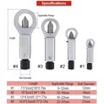 thumbnail image 3 of Séparateur d'Écrou Rouillé Robuste avec Vis, Coupeur d'Écrou 4 Pcs, 3 of 5