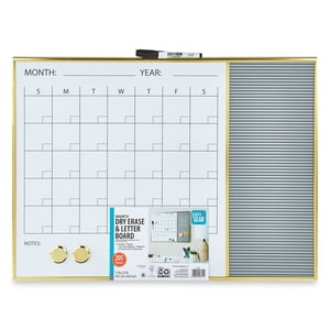 Pen+Gear Magnetic Dry Erase Calendar & Letter Board 17x23