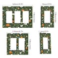 thumbnail image 2 of Yayeee Rocker Switch Wall Plate 1-Gang 4.6"x2.9" Home Decorative Outlet Cover, Green Flowers Pattern, 2 of 6