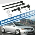 thumbnail image 2 of 4pcs Front Inner Outer Tie Rod End Links Steering Tie Rod ES800030 EV80445 for Chevrolet for Pontiac, 2 of 7